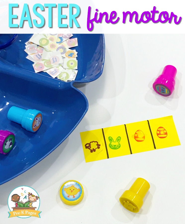 Easter Stamps for Fine Motor Practrice