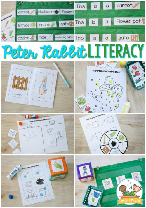 Peter Rabbit Activities for Preschool - Pre-K Pages