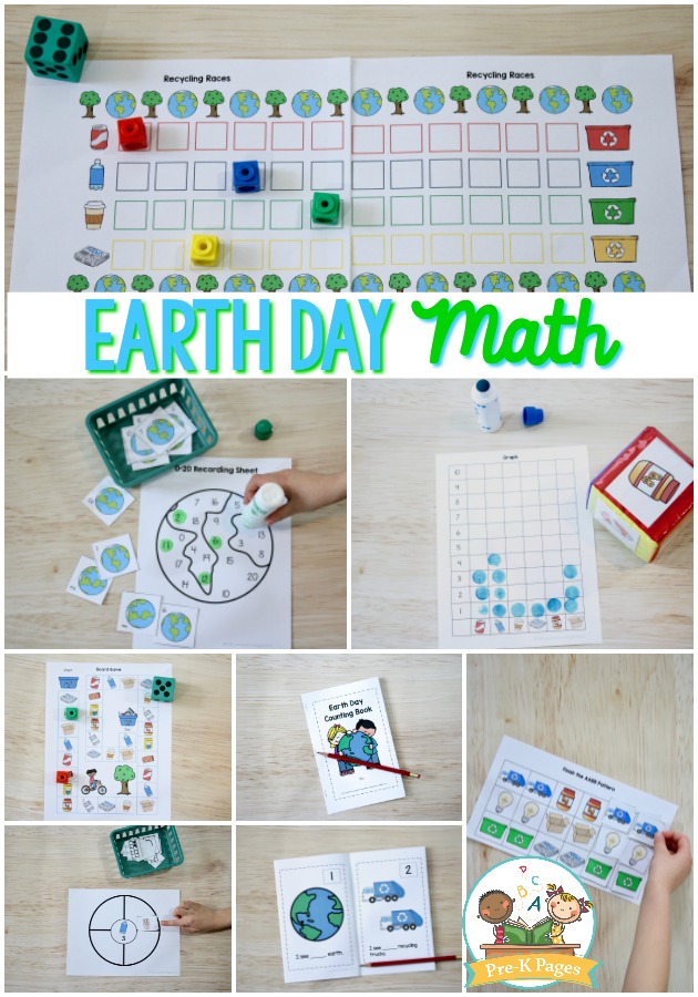 Earth Day Math Activities For Preschool Pre K Pages