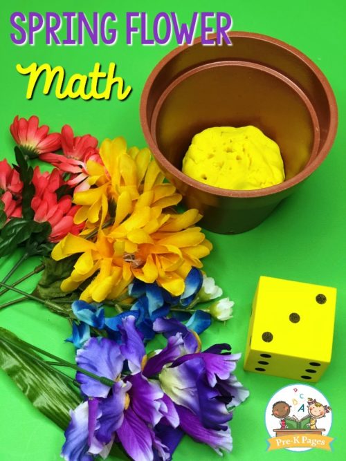 Spring Flower Math Game for Preschool - Pre-K Pages