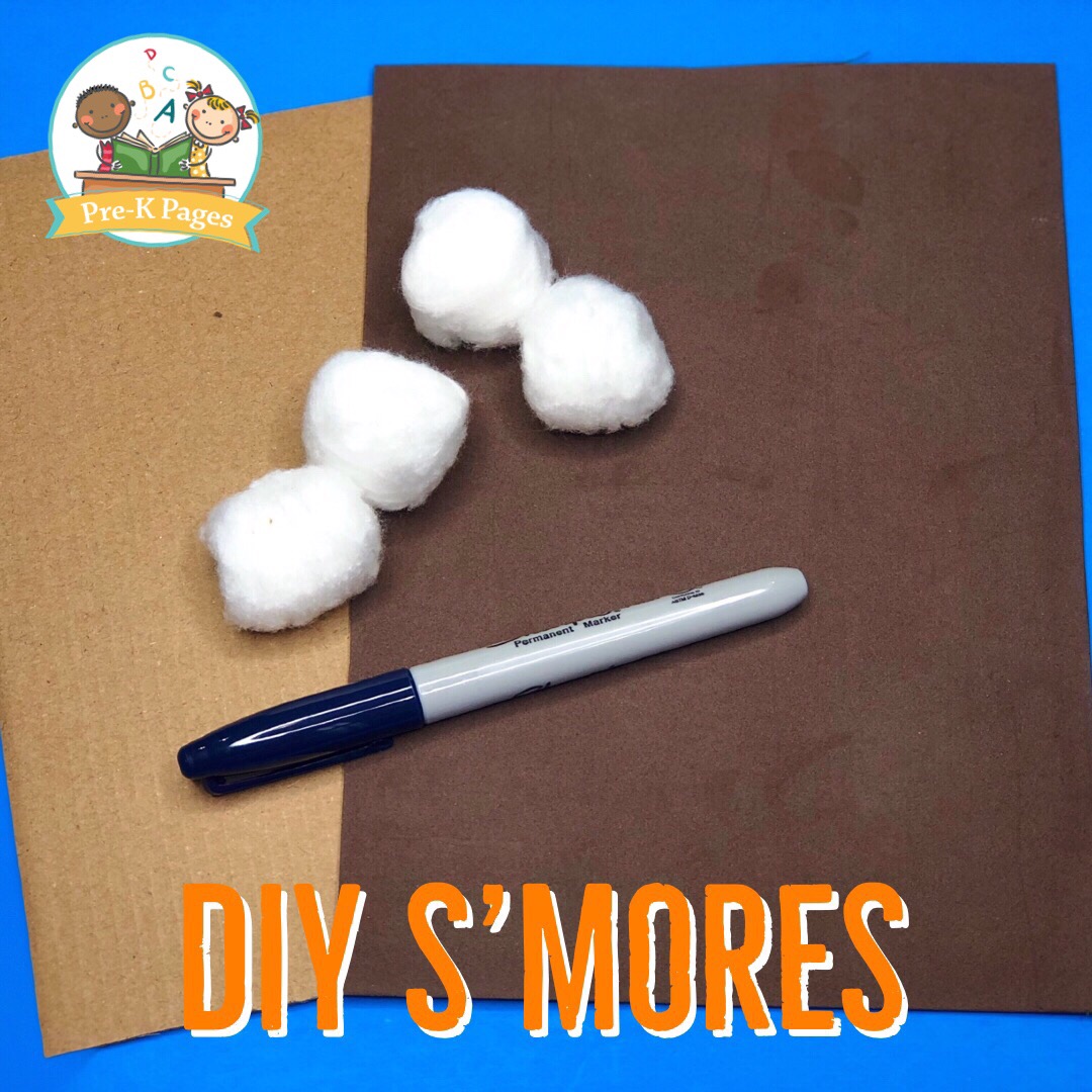 Smore Supplies for Camping Pretend Play