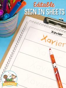 Daily Sign In Sheets for Your Preschool Classroom - Pre-K Pages
