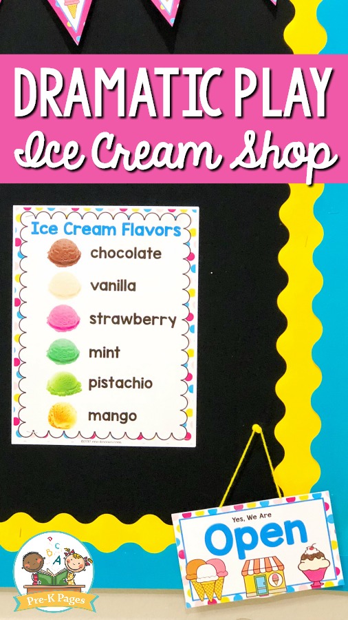 Ice Cream Shop Dramatic Play Preschool