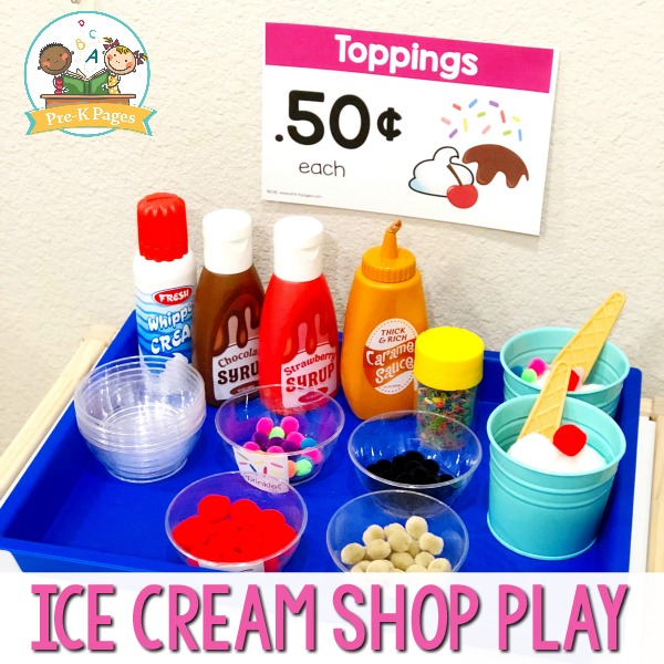 pretend play ice cream shop