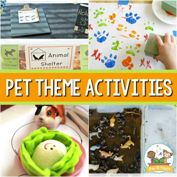 Pets Theme Activities For Preschool Pre K Pages