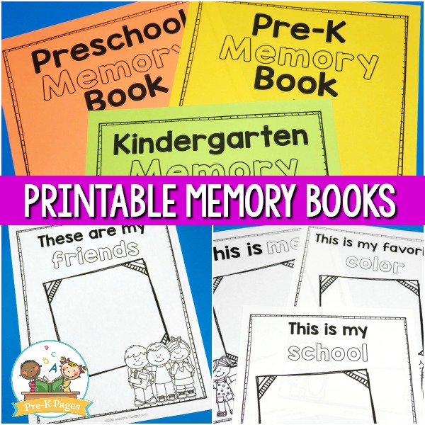 printable book kindergarten memory free Preschool Printable of End the Book Memory Year for