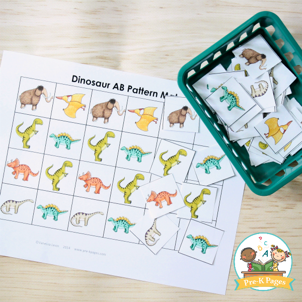 Dinosaur Math Activities For Preschool - Pre-K Pages