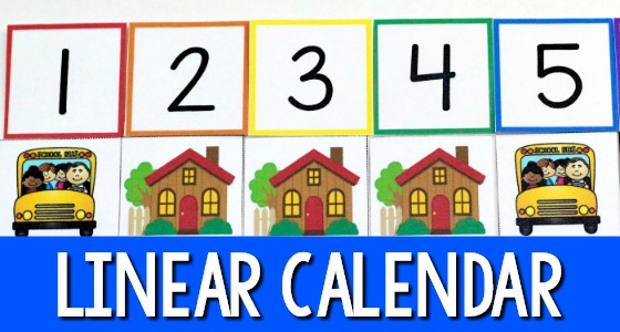 Preschool Linear Calendar