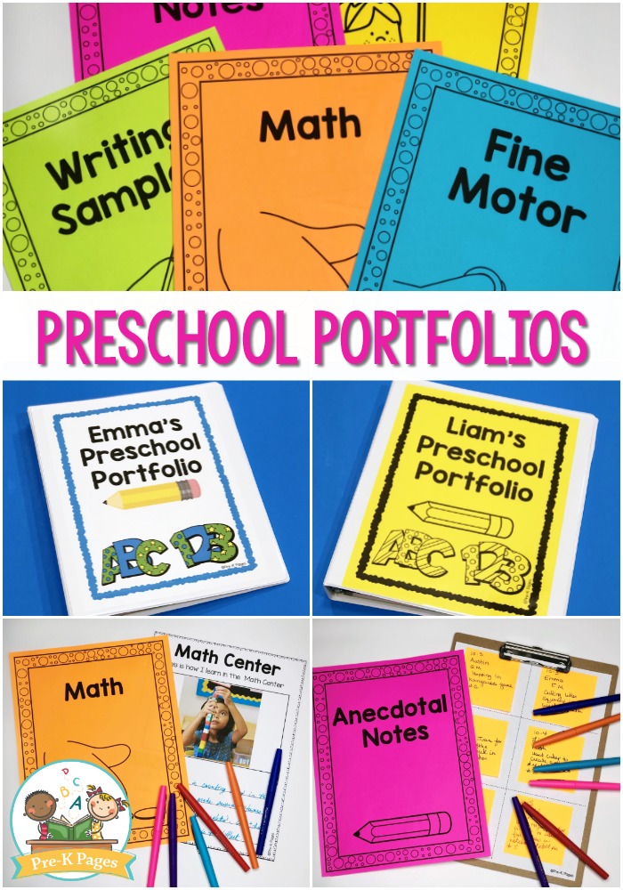 Preschool Portfolio Ideas Pre K Pages - free printable modeling portfolio templates