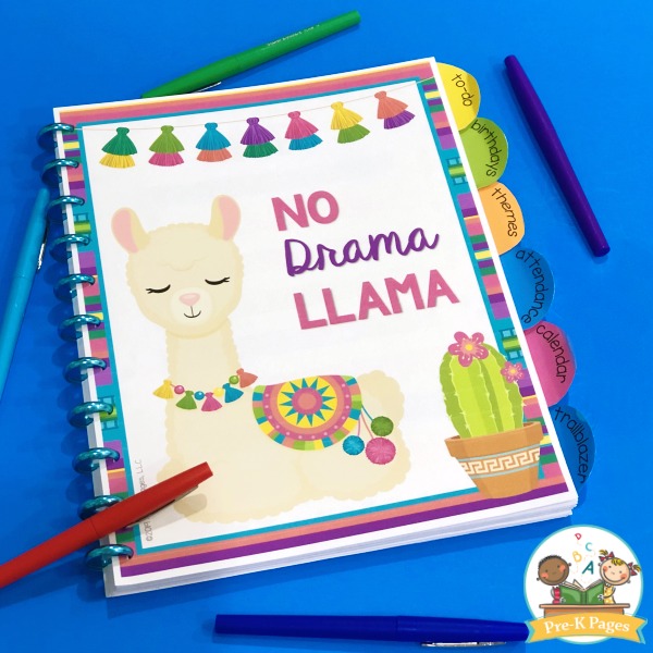 Llama Theme Teacher Planner