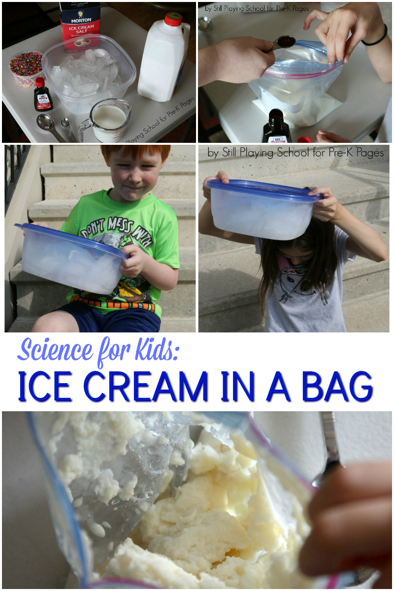 Ice Cream In A Bag Preschool Science Activity For Kids