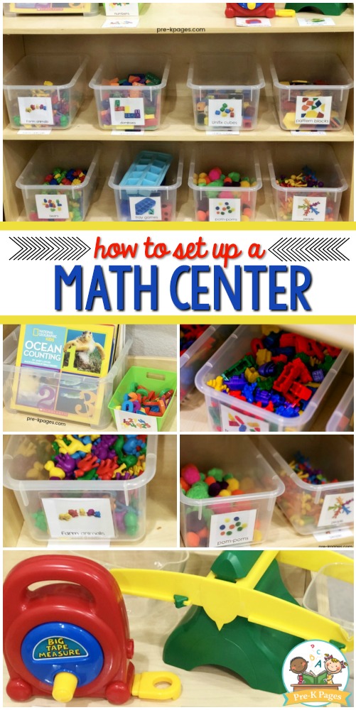 How to Set Up a Math Center in Preschool or Kindergarten