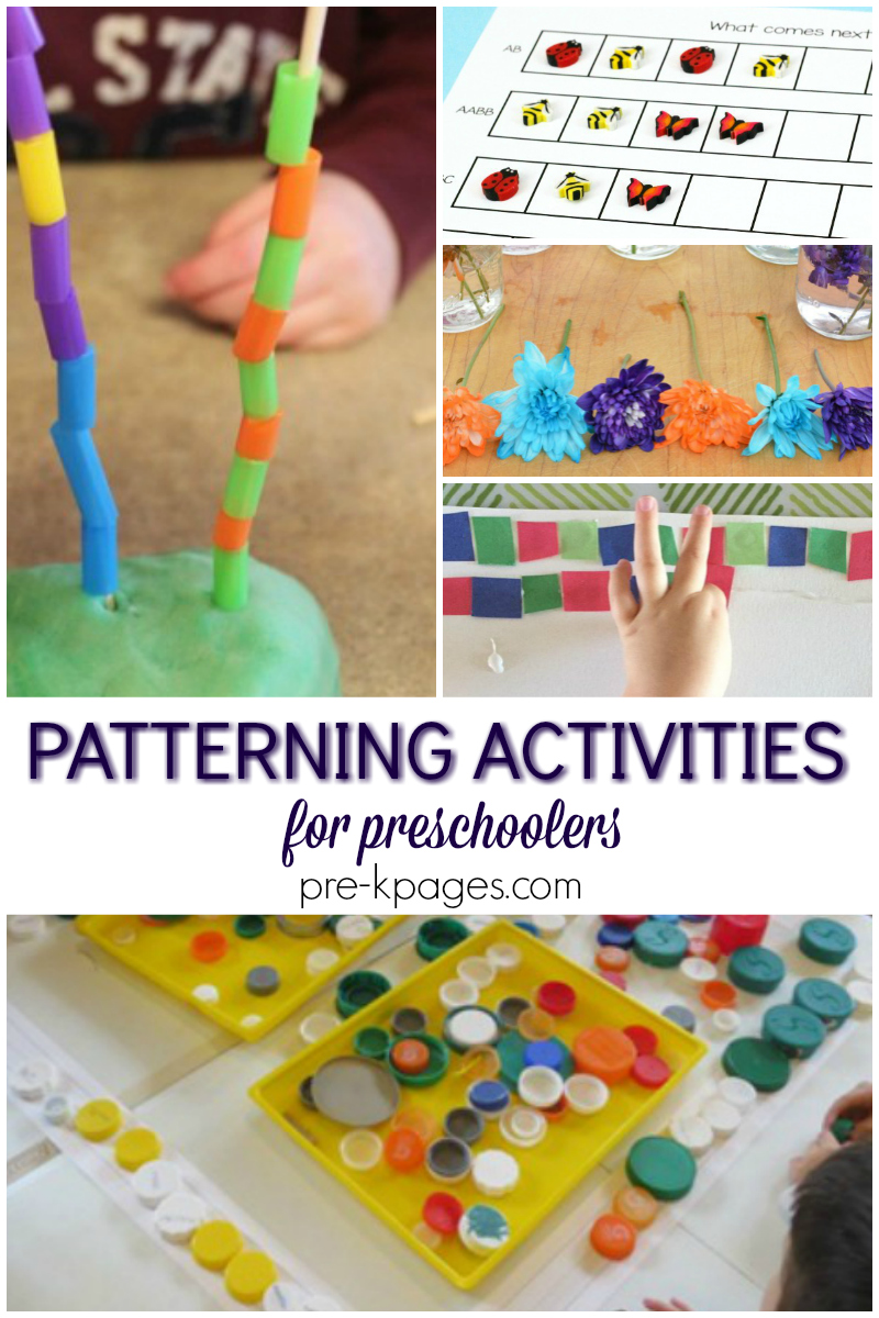 Patterning Activities For Preschool Pre K Pages