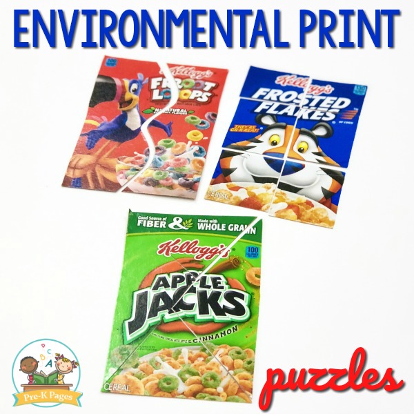 Environmental Print Ideas, Activities, Games and More!