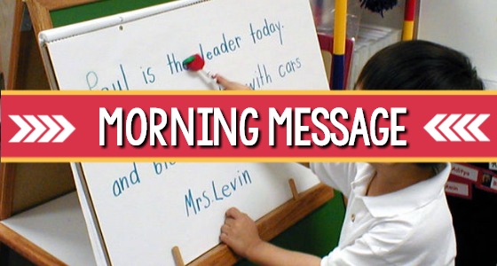 Morning Message Example