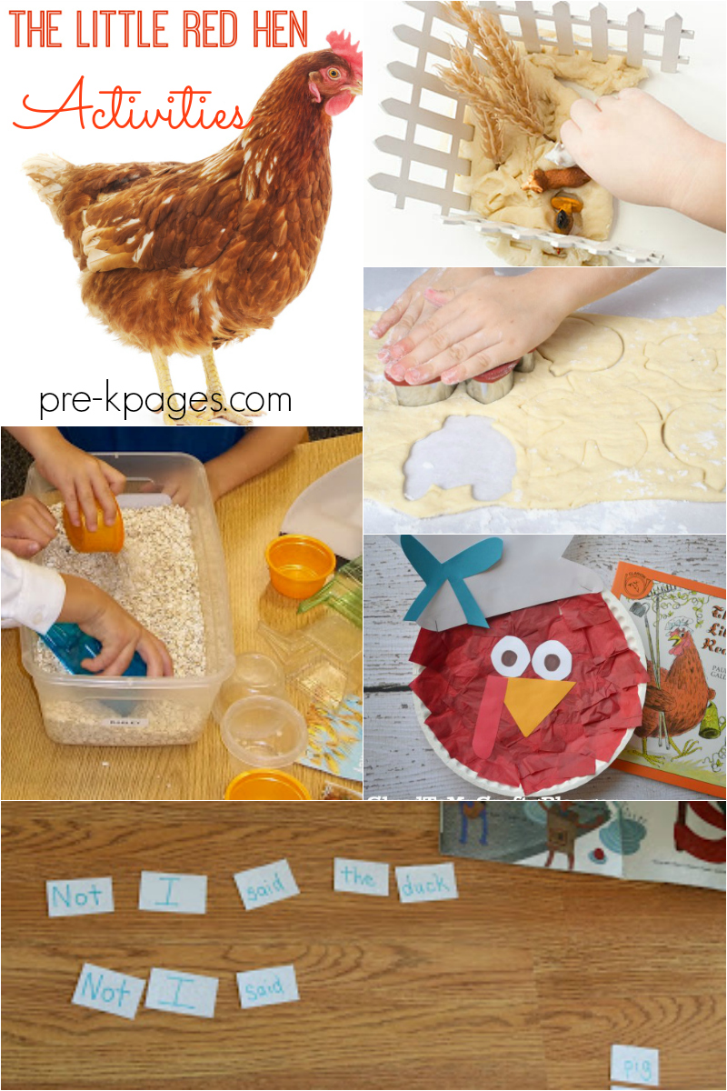 Little Red Hen Activities For Fall Pre K Pages