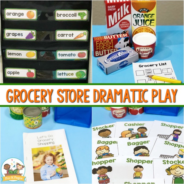 play grocery store food