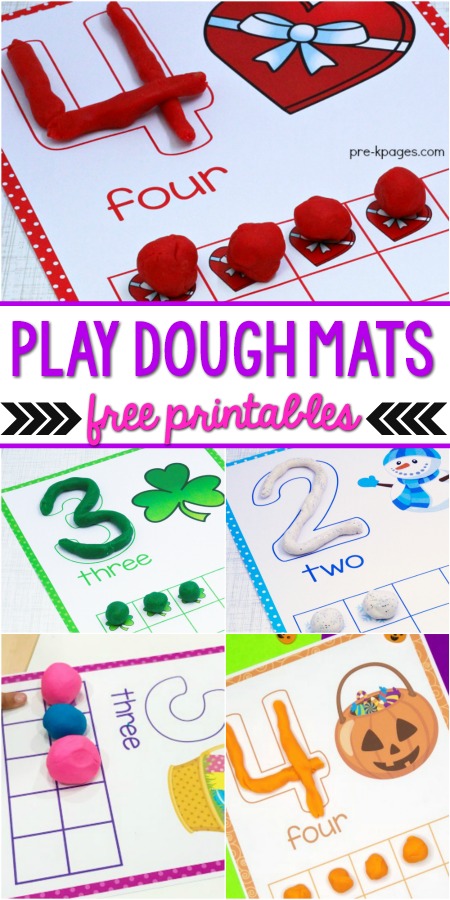 Printable Play Dough Mats - Pre-K Pages