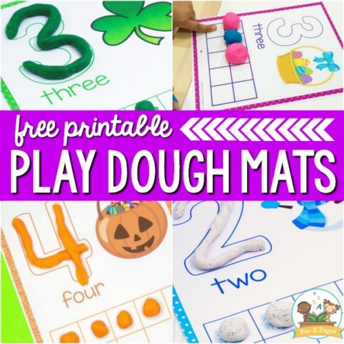 Printable Play Dough Mats - Pre-K Pages