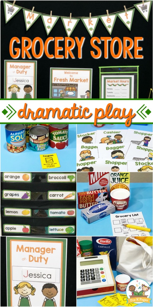 Printable Grocery Store Dramatic Play