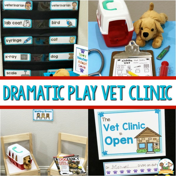 Pet Vet Animal Hospital Pretend Play Theme