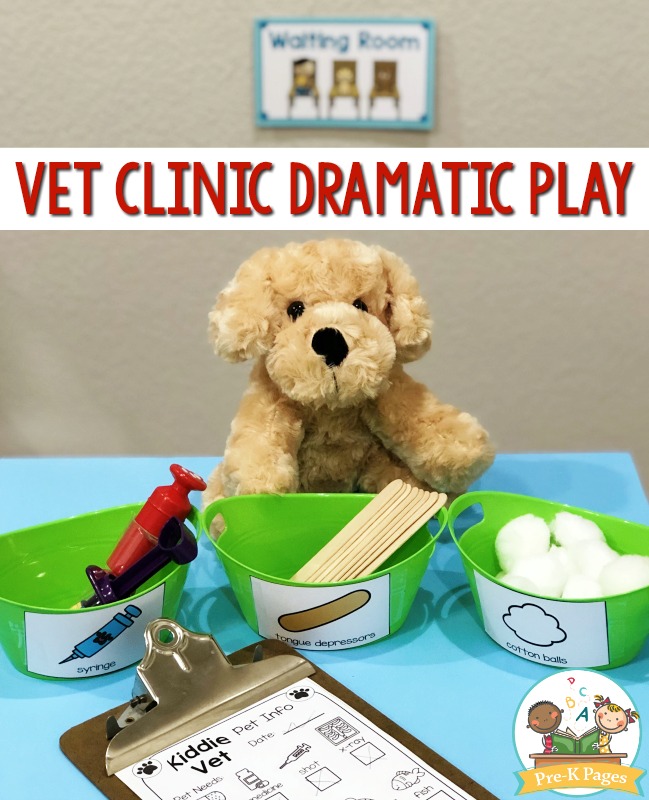 Vet Clinic Dramatic Play Theme