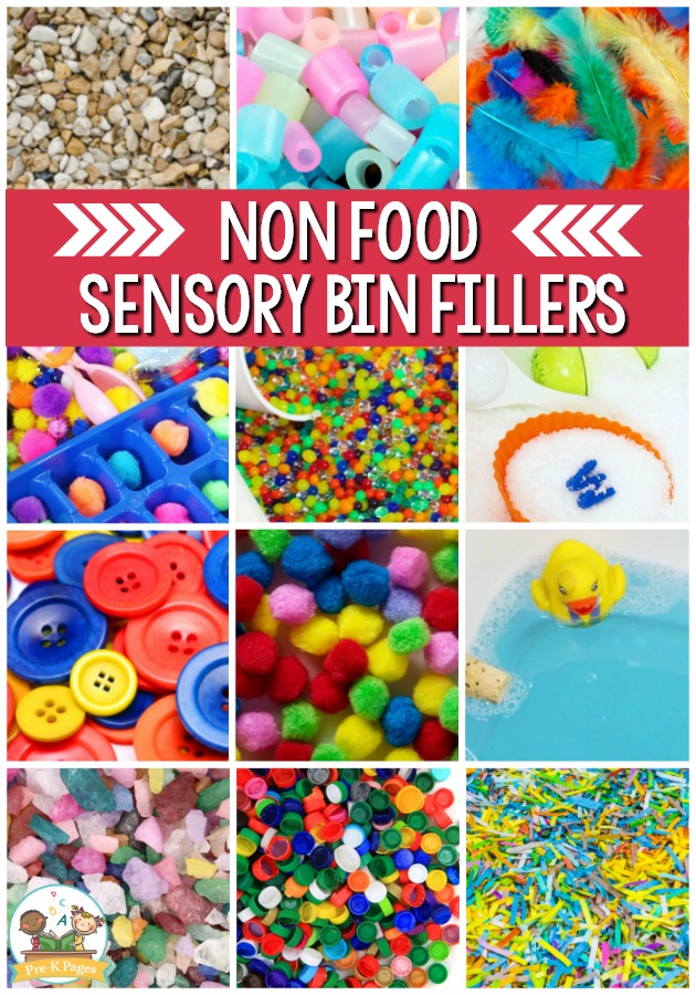 Non Food Sensory Bin Fillers for Sensory Play in Preschool - Pre-K Pages