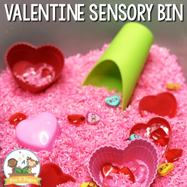 Valentines Day Sensory Bin