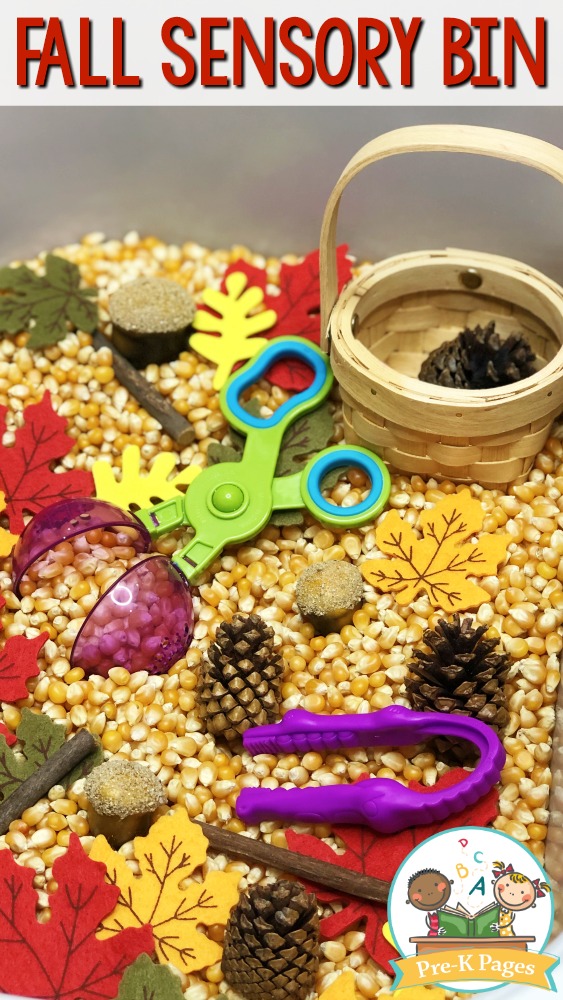 Easy Fall Sensory Bin For Preschoolers And Toddlers!