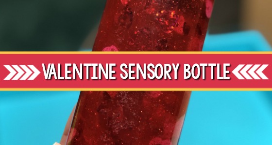 Valentine Sensory Bottle for Preschool