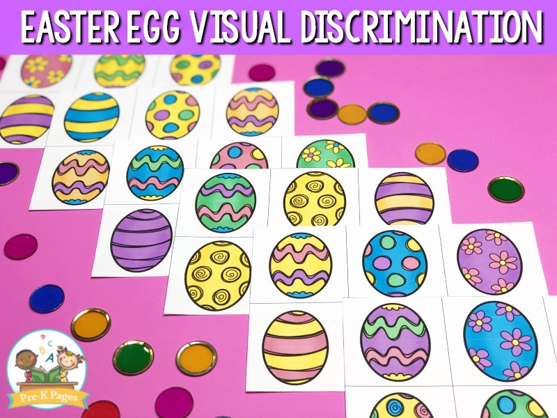 Easter Visual Discrimination Printable - Pre-K Pages