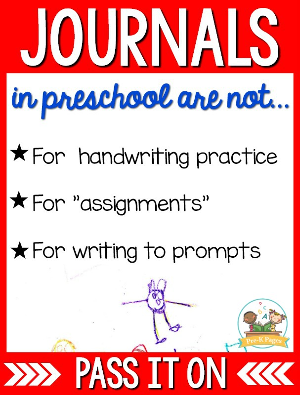 Pre k writing paper