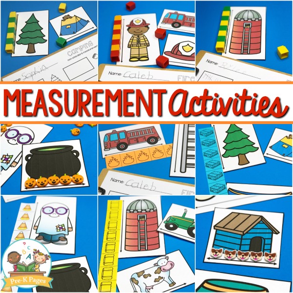 Preschool Measurement Activities Pre K Pages