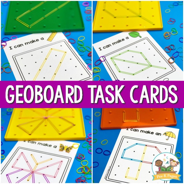 Geoboard Shape Cards Printable Free