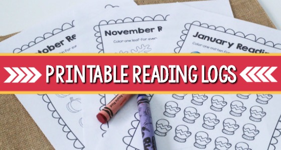 printable reading logs for preschool and kindergarten