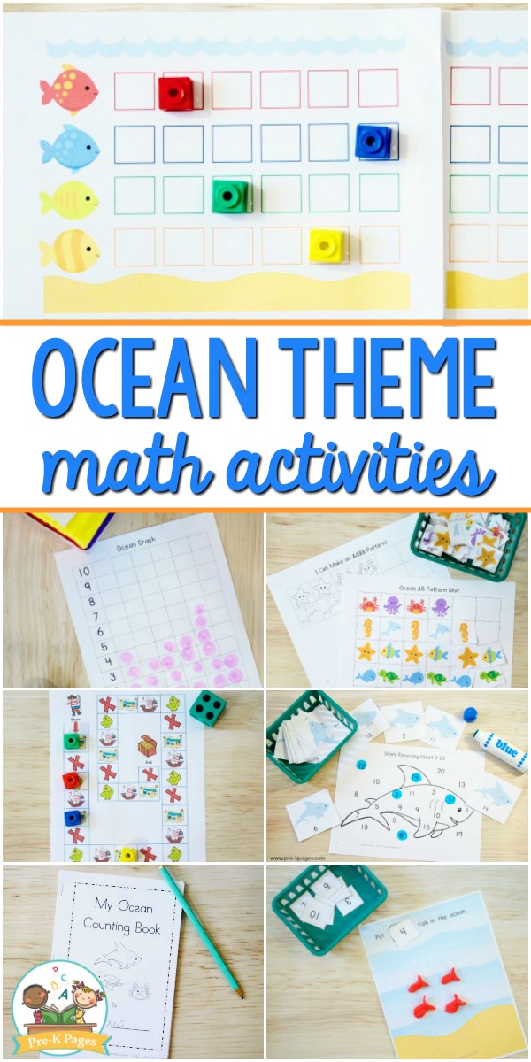 Preschool Ocean Theme Math Activities - Pre-K Pages
