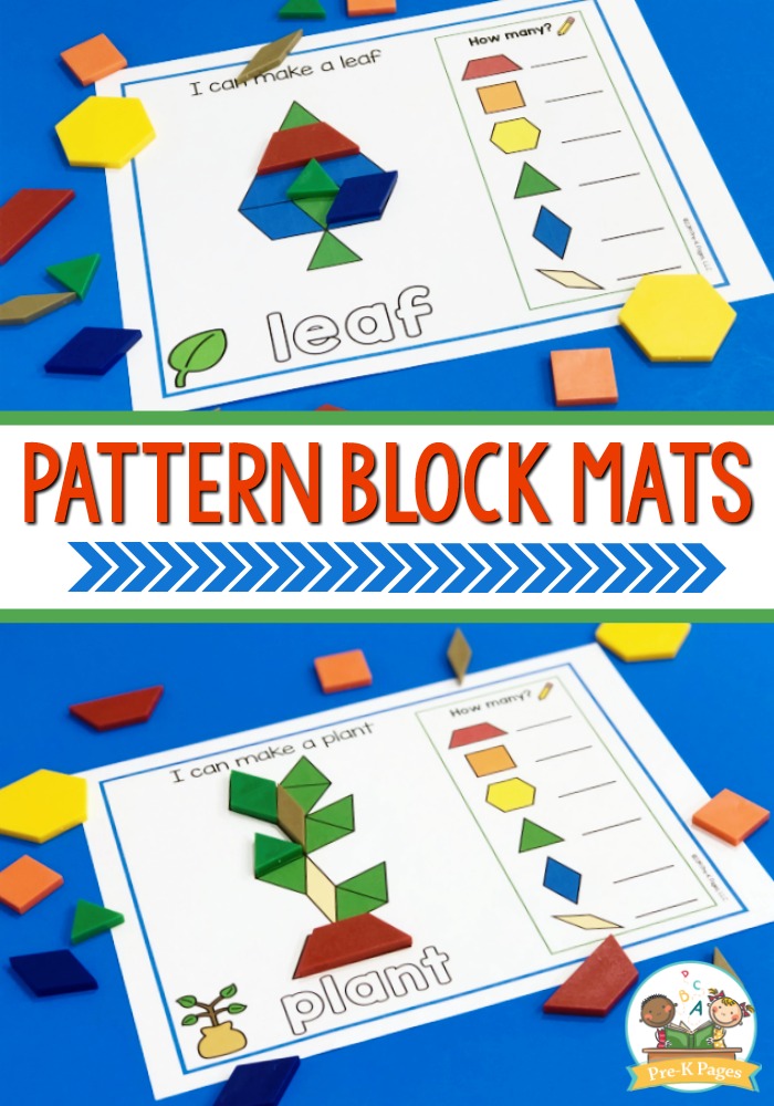 Pattern Block Mats For Preschool Pre K Pages