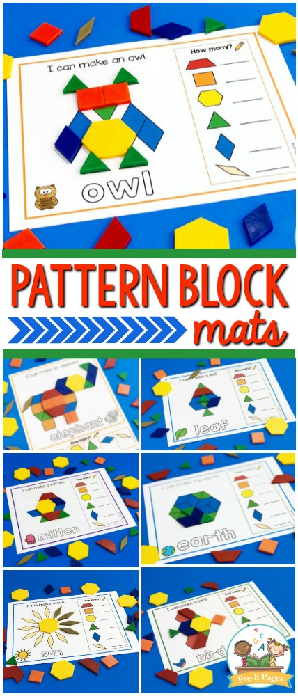 Pattern Block Mats For Preschool Pre K Pages