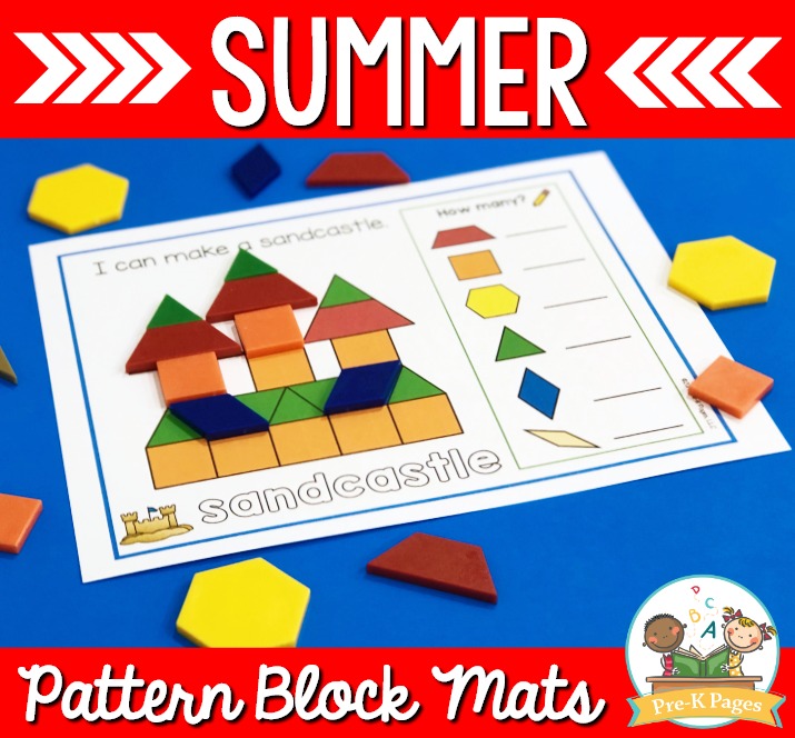 Season Pattern Block Mats Bundle Pre K Pages