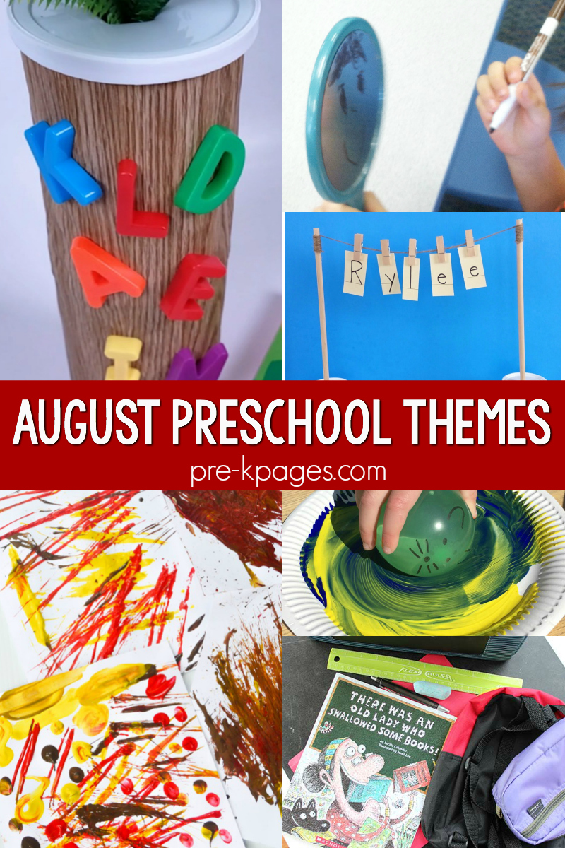 August Preschool Themes Lesson Plans For Toddlers
