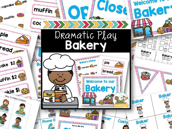 Dramatic Play Bakery Printables Free