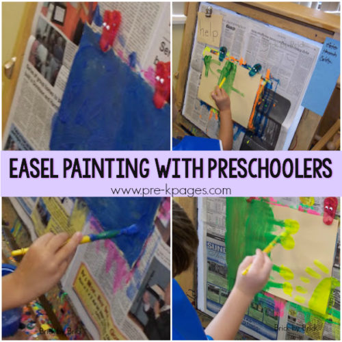 Easel Painting with Preschoolers PreK Pages