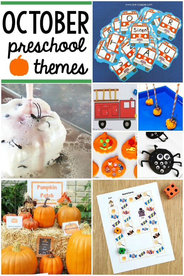 October Preschool Themes PreK Pages