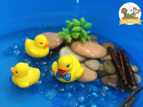 Duck Pond Sensory Bin for Preschool - Pre-K Pages