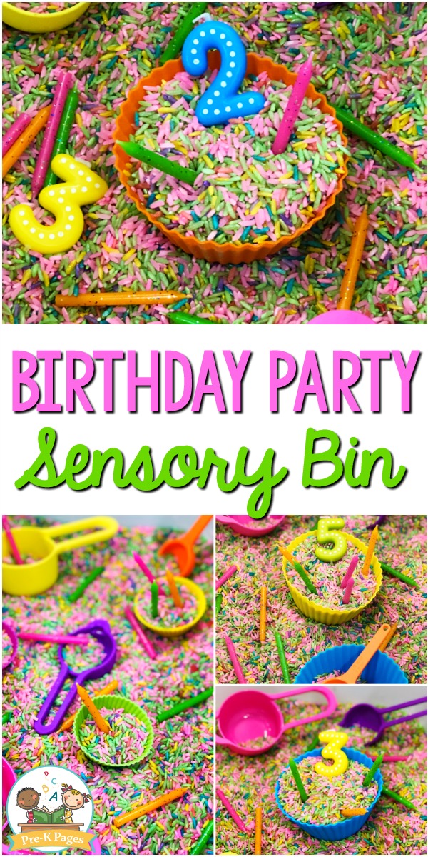 Birthday Sensory Bin for Preschool - Pre-K Pages