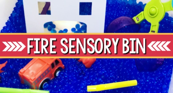 Fire Sensory Bin