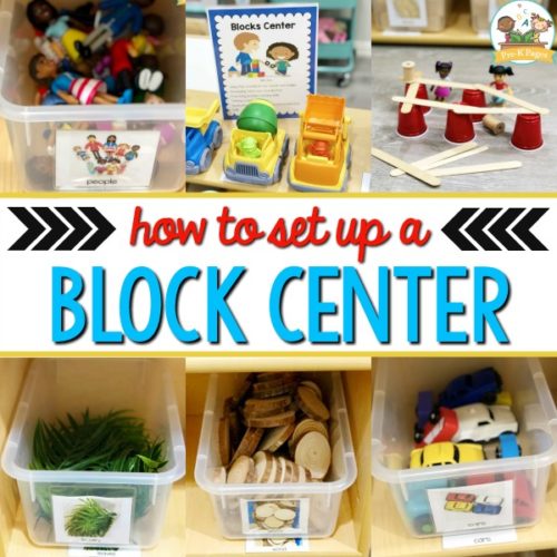 Blocks Center Set Up in Preschool