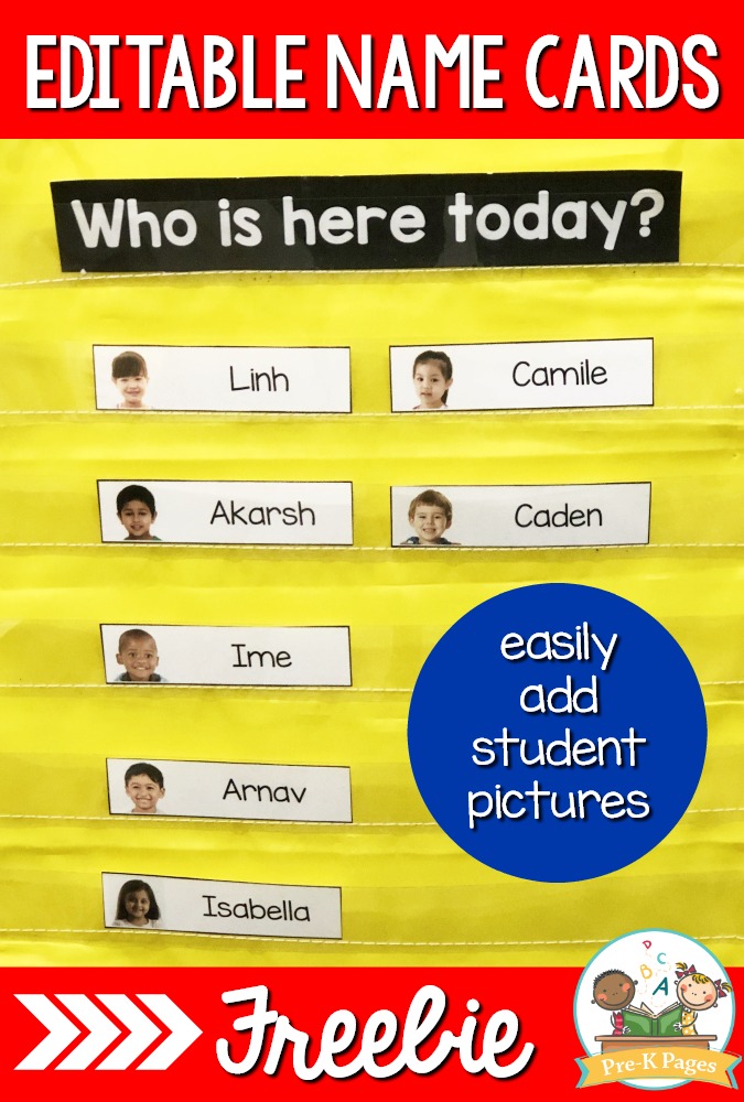 Picture Name Cards for Preschool
