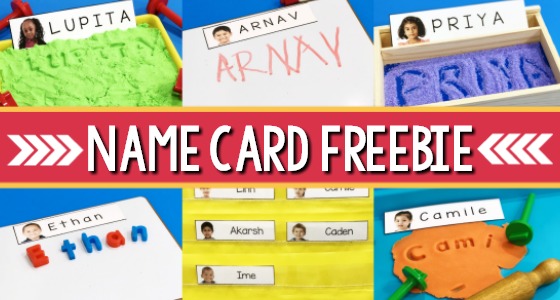 Editable Name Cards with Student Pictures