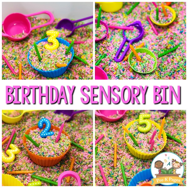 Birthday Sensory Bin for Preschool - Pre-K Pages